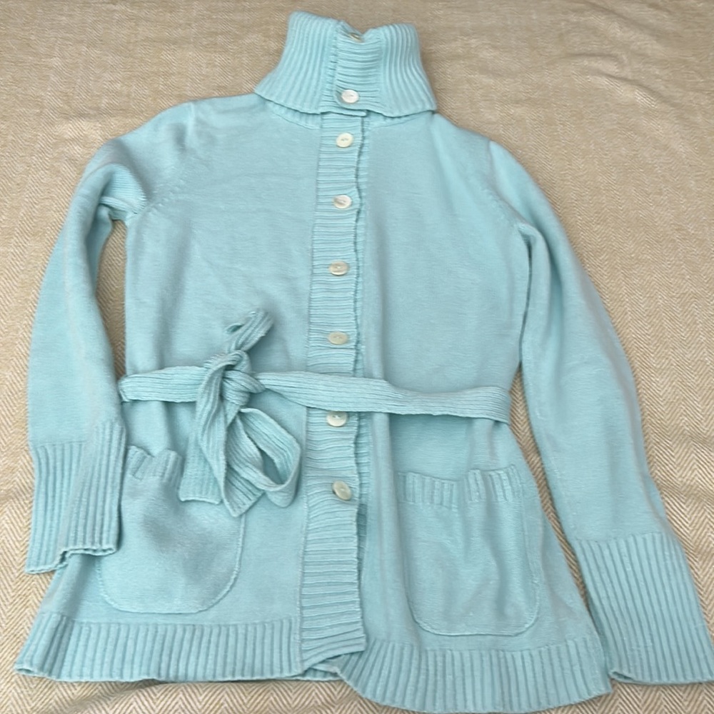 Peter England Nantucket Button Cardigan Shawl Collar